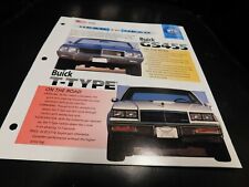 Buick GS455 VS Buick T-Type Comparison Literature Brochure Photo Poster picture