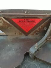 Lion Miter Trimmer, Pootatuck Corp. Cornish NH USA Good Used Condition Read Decr picture