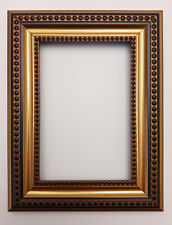 Black & Gold Dotted Traditional Classic Style Ornate Art Photo Frame 4 x 6 picture