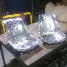 PAIR of Porsche 356 1955-58 Speedster Seats - POLISHED or RAW Aluminum finish picture