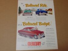 1951 MERCURY Balanced Ride Balanced Budget vintage art print ad  picture