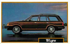 Advertising Postcard 1981 Mercury Lynx - 4-Door Liftgate Station Wagon picture
