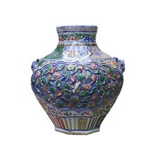 Handmade Ceramic Multi Color Dimensional Flower Vase Jar cs4072 picture