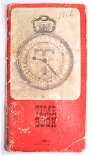 1966 Brotherhood of Railroad Trainmen Used Time Book - Iowa Lines picture