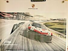 AWESOME Stuttgart Factory Original 2017 911 RSR Mission Future Sports Car Poster picture