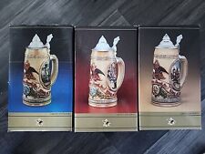 1986, 87, 88 Limited Edition Budweiser Beer Steins NiB picture