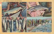 Vintage Postcard Fishing is Good in the Northwest, Steelhead Salmon, Fishing  picture