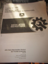 John Deere Remanufactured ALTERNATORS Installation Instruction 72 90 AMP TY21655 picture