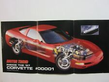 1997 C5 Corvette VIN 00001 Motor Trend 3 Page Foldout All 5 Generations picture