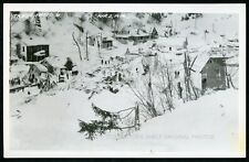 LOWER BURKE + MACE IDAHO - 1956 SNOW SLIDE - RPPC RP PHOTO POSTCARD picture