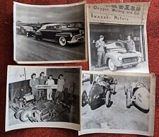 FOUR VINTAGE 8 X 10 HOT ROD PHOTOGRAPHS, LATE 1940s picture