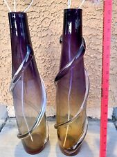 A Pair Of Glass Vases picture