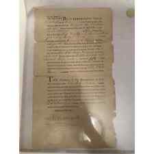1796 NYC money settlement document picture