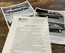 1983 Chrysler Imports Colt And Technica Press Release And Photo picture
