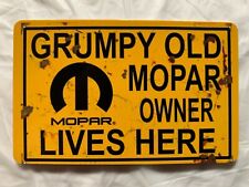 Grumpy Old Mopar Owner Lives Here Magnet Muscle Car Hot Rod Dodge Plymouth Jeep picture