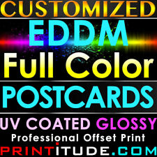 2500 PERSONALIZED CUSTOM PRINTED 6.5X9 EDDM POSTCARDS FULL COLOR GLOSS USPS AUTH picture