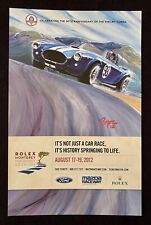 2012 Rolex Monterey Motorsports Reunion Races Poster SHELBY COBRA 50th NEW picture