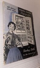 Manual ONLY GE General Electric Refrigerator Freezer Authentic Vintage 1950s MCM picture