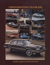 1983 Chrysler Plymouth Sales Brochure - Scamp LeBaron Imperial Gran Fury  J0314 picture