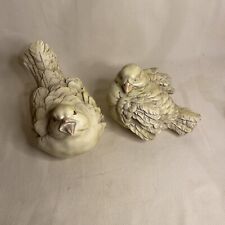 CHRISDON SIGNED PAIR OF IVORY BIRDS HOME & GARDEN EXPO INC picture