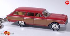 🎁KEYCHAIN RED FORD GALAXIE COUNTRY SQUIRE STATION WAGON CUSTOM Ltd GREAT GIFT🎁 picture