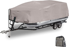 Pontoon Boat Cover 600D Heavy Duty Waterproof Marine Grade UV Resistant Fits Pon picture