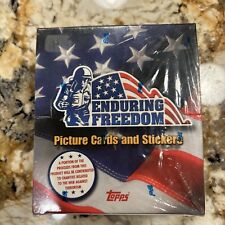 2001 Topps Enduring Freedom Cards & Stickers Factory Sealed Box 24 Packs picture