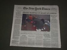 2017 MARCH 23 NEW YORK TIMES - DEADLY RAMPAGE IN HEART OF LONDON picture