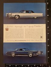 1967 Cadillac Eldorado Original Vintage Full Page Color Ad picture