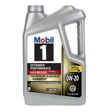 Mobil 1 Extended Performance High Mileage Full Synthetic Motor Oil 0W-20 5 Quart picture