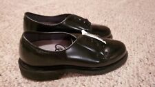 Capps Womens Black Military Oil And Slip Resist Shoes Sz 6M Vibram Soles NEW picture