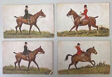 Lot of 4 Vitage Horse Racing Post Card. picture