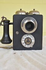 Nice Early Automatic Electric Co. Wood Telephone with Mercedes Dial picture