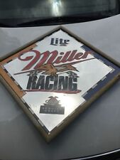 VTG Miller Lite Racing Mirror Sign 1996 24”x24” picture