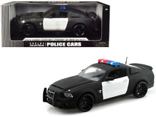2012 Ford Shelby Mustang GT500 Super Snake Unmarked Police Car Black/White 1/18 picture
