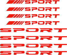 8Pcs Sport Emblem Reflective Stickers for Car Wheels Rims Hub Auto Racin picture