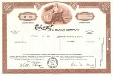 Ebinger Baking Co. - 1969-1972 Stock Certificate - Invented Blackout Cake - Gene picture