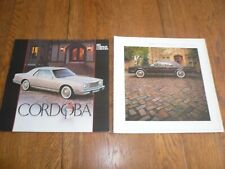 1981 & 1983 Chrysler Cordoba Sales Brochure- Vintage- Two for One picture