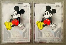 2x Lot 2023 Topps Chrome Disney 100 #1 Mickey Mouse Trading Card picture