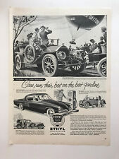1953 Ethyl Gasoline Antiknock Compound, Enchantment Silverware Vintage Print Ads picture