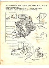 Vintage Automotive Instruction Advertising Sheet MAPCO MT-75 for 62-64 Fairlane picture