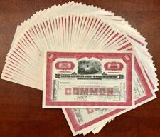 50 Pieces of North Amercian Light and Power Co - 50 Stock Certificates dated 193 picture