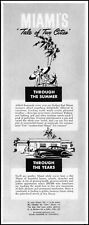 1947 Miami Chamber of Commerce a tale of two cities vintage art print ad L65 picture