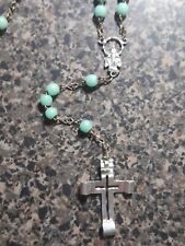 Vintage Blessed Virgin Mary & Jesus Broken Rosary  picture