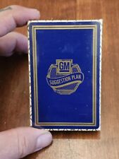 GM General Motors Suggestion Plan New Sealed Playing Cards Automotive Advertisem picture