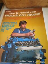 HOW TO REBUILD YOUR SMALL BLOCK MOPAR-DON TAYLOR/LARRY HOFER-PAPERBACK BOOK-1982 picture