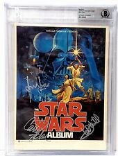 1977 Star Wars Album Magazine Signed (HAMILL, FORD & FISHER) Beckett BAS Slabbed picture