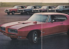 1968 Pontiac GTO 'The Great One' with 64-'67 GTOs, 2-Page Separated Magazine Ad picture