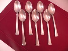 Set Of 7 Teaspoons Wallace Bennett Frosted Stainless 6 3/8
