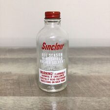 SINCLAIR Windshield Washer Solvent Empty Glass Bottle Sinclair Refining Co NY picture